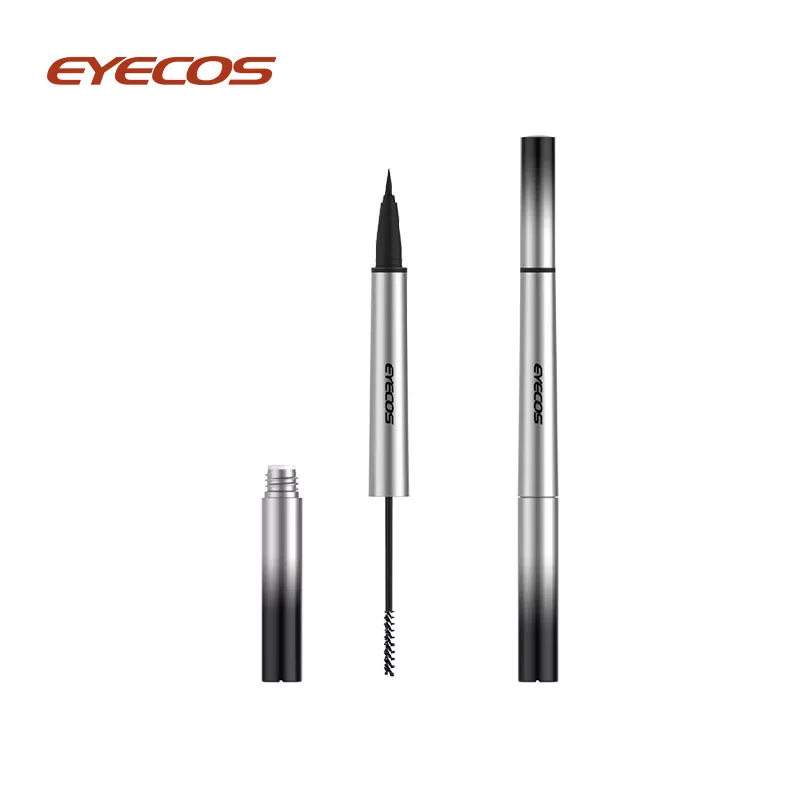 Eyeliner 2-in-1 agus Mascara Fadaithe Uiscedhíonach