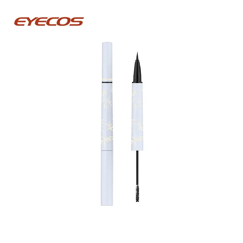 Peann Eyeliner Leachtacha 2-in-1 Fad-chaitheamh agus Mascara